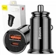 Автомобильное зарядное устройство для Baseus Circular Plastic QC4.0/PD3.0, 1USB/1Type-C, 5A - изображение 3