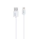 Кабель заряджання Remax RC-007i (2A) (1M) Лайтнінг для Apple Lightning to USB для iOS пристроїв iPhone 6/7/8/X/Xs/11/12/13/14 Pro Max Білий - зображення 1