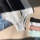 Американки женские Ouno 9422 в рубчик, Серые L/XL - изображение 1