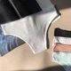 Американки женские Ouno 9422 в рубчик, Серые L/XL - изображение 2