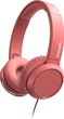 Навушники PHILIPS TAH4105, провідні, для роботи за комп'ютером, з мікрофоном, підходять для ігор, офісу, навчання, онлайн-занять та навчання, з аудіоінтерфейсом 3,5 мм, червоні. - зображення 1