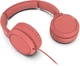 Навушники PHILIPS TAH4105, провідні, для роботи за комп'ютером, з мікрофоном, підходять для ігор, офісу, навчання, онлайн-занять та навчання, з аудіоінтерфейсом 3,5 мм, червоні. - зображення 4