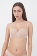 Бюстгальтер балконет з незнімним push-up Giulia L1512A0 80B Beige, гладкий базовий, повсякденна нижня білизна - зображення 2