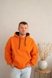 Худи мужское оранжевое oversize XL 104/3-22-04 - изображение 1