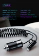 Автомобільний зарядний пристрій Baseus Enjoy Together 2в1 4.8 A USB з зарядним кабелем Type-C / Lightning 1.2 м Чорний - зображення 14