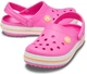 Детские сабо Crocs Kids' Crocband™ Clog 26 ярко-розовый/оранжевый 204537 - изображение 4
