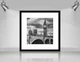 Фоторамка деревянная 35х35 под фото 25х25 багет: DL1805-01 Черный (глянцевый прозрачный пластик 0.8мм, паспарту белое, двп) EmojiFrame - изображение 2