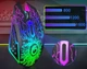 Перезаряджувана бездротова безшумна ігрова миша VersionTECH X36 з RGB, USB 2.4G + BT, 3-рівневий DPI для комп’ютерних геймерів, ноутбуків, настільних комп’ютерів Chromebook Mac. Чорна - зображення 2