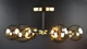 Люстра стельова на 6 лампочок 26591 Латунь 26х65х65 см. - зображення 5