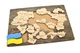 Деревянный Пазл Карта Украины + Цветной Флаг 30х20 см из Дерева Фанеры map of Ukraine - изображение 2