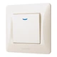 Выключатель одноклавишный с подсветкой кремовый Videx binera - изображение 3
