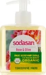 Рідке мило тонізуюче з рожевим та оливковим маслом - Sodasan Liquid Rose-Olive 300ml (209285-23429) - зображення 1