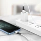 Кабель BOROFONE BX79 USB to iP 2.4A, 1m, silicone, silicone connectors, White (6974443384758) - изображение 3