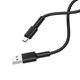 Кабель BOROFONE BX31 USB to Type-C 2.4A, 1m, silicone, TPE connectors, Black - зображення 3