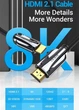 Кабель Vention HDMI-HDMI, 2 м, v2.1, 8K 60Гц, 4K 165Гц, 2K 144Гц, 1080P 240Гц (AALBH) - изображение 2