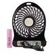 Вентилятор настольный аккумуляторный 18650 USB диаметр 10см Portable Fan Mini черный - изображение 1