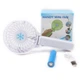 Вентилятор ручний міні акумуляторний з ручкою USB діаметр 10см Handy Mini Fan білий - зображення 3
