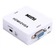 Конвертер адаптер из HDMI в VGA переходник преобразователь с внешним питанием для Т2 аналого-цифровое преобразование 1080P видео и аудио UKC белый - изображение 1