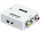 Конвертер адаптер из HDMI на AV тюльпаны RCA переходник преобразователь 1080P видео и аудио UKC белый - изображение 1