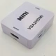 Конвертер адаптер из VGA в HDMI переходник преобразователь 1080P видео и аудио UKC белый - изображение 2