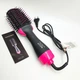 Фен щетка расчёска стайлер для укладки волос 3в1 One Step Hair Dryer and Styler черный - изображение 5