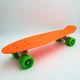 Пенни борд скейт 55х15см до 80кг ABEC 7 матовые колеса скейтборд Penny Board Pastel Series оранжевый - изображение 3