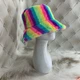 Панама меховая зимняя теплая RAINBOW разноцветная - изображение 5