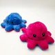 Мягкая игрушка Осьминог перевертыш двусторонний веселый грустный Mood Octopus 16 см UKC малиново/синий - изображение 1