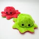 Мягкая игрушка Осьминог перевертыш двусторонний веселый грустный Mood Octopus 16 см UKC зелено/красный - изображение 1