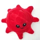 Мягкая игрушка Осьминог перевертыш двусторонний веселый грустный Mood Octopus 25 см UKC красно/белый - изображение 3