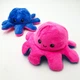 Мягкая игрушка Осьминог перевертыш двусторонний веселый грустный Mood Octopus 20 см UKC малиново/синий - изображение 1