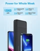Портативні акумулятори (2 шт.) AsperX Power Bank 15000 mAh AX1515 - зображення 3