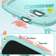 TEKFUN 8,5-дюймовий РК-дитячий графічний планшет, дитяча дошка що стирається для хлопчиків і дівчаток. Колір: Синій - зображення 4