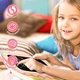 TEKFUN 8,5-дюймовый ЖК-детский графический планшет , стираемая детская доска для мальчиков и девочек. Цвет: Розовый - изображение 2