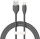 Кабель Baseus Jelly Liquid Silica Gel Fast Charging Data Cable USB to iP 2.4A 1.2m Black (CAGD000001) - зображення 2