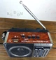 Портативный FM радиоприемник NEEKA NK 204 USB ФМ радио проигрыватель на аккумуляторе та батарейках, Коричневый - изображение 7