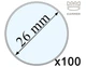 Капсула для монеты Kammer диаметром 26 мм акрил по 100 штук - изображение 4