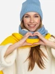 Комплект (шапка + шарф) женский Svtr 933 190 см Желто-голубой (0933000027) - изображение 10