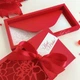 Gift Box Florale колір червоний Вітальна листівка + конверт для грошей ручної роботи - зображення 7