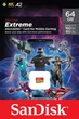 Карта памяти MicroSDXC 64GB UHS-I/U3 Class 10 SanDisk Extreme R160/W60MB/s (SDSQXA2-064G-GN6GN) - изображение 3