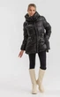 Женская зимняя куртка с капюшоном CLASNA 22D325CW Черная (XL) - изображение 3