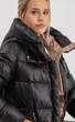 Женская зимняя куртка с капюшоном CLASNA 22D325CW Черная (XL) - изображение 5