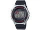 Мужские наручные часы Casio W-216H-1C с цифровым дисплеем Серый\Черный ремень - изображение 2