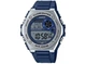 Мужские часы CASIO MWD-100H-2A Серебро\Синий ремень с подсветкой - изображение 2
