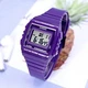 Женские наручные часы с подсветкой Casio W-215H-6A Виноград - изображение 2
