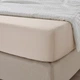 Простирадло на резинці IKEA NATTJASMIN 160х200 см світло-бежеве (004.427.34) - изображение 2