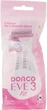 Бритва одноразова з 3 лезами, 3 шт. - Dorco Eve Fit 3 3шт (966689-32421) - изображение 1