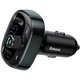 FM-трансмиттер автомобильный Baseus T-Typed FM S-09 2хUSB Bluetooth MicroSD черный - изображение 2