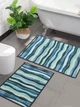 Набор ковриков для ванной и туалета MAC Carpet Taba 50х80 и 40х60 см 316П-2 Бирюзовый - изображение 1