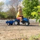 Traktor dziecięcy Falk New Holland na pedały z przyczepą Niebieski (3016203080128) - obraz 5